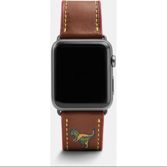 Coach Other - Coach rexy Apple Watch band- saddle color